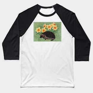 Springtime Hedgehog Baseball T-Shirt